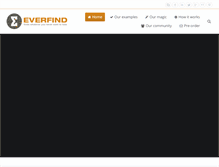 Tablet Screenshot of everfind.com
